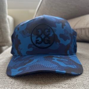G/FORE Blue and Black Camo Hat UNWARN